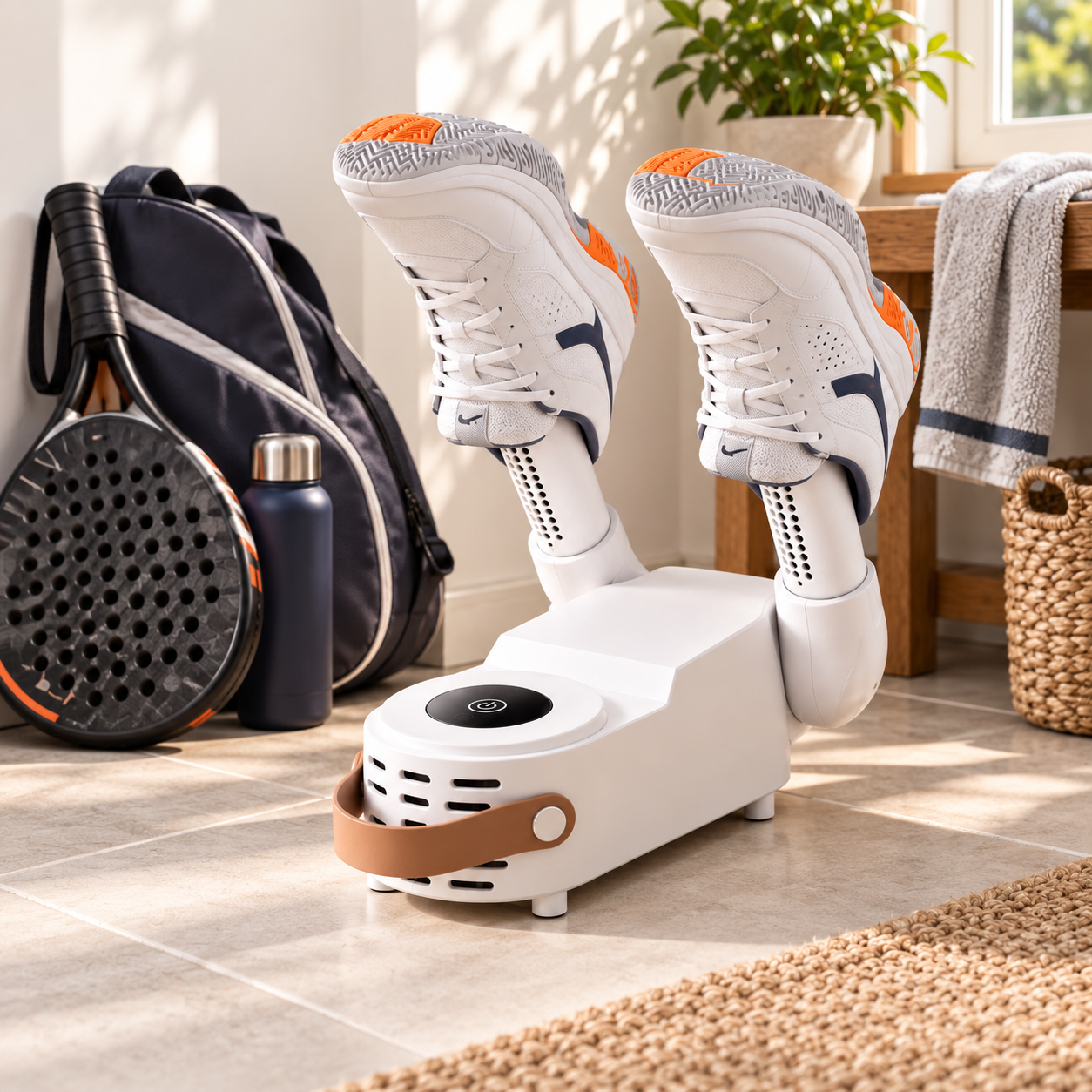 Customer photo showing the boot dryer in use