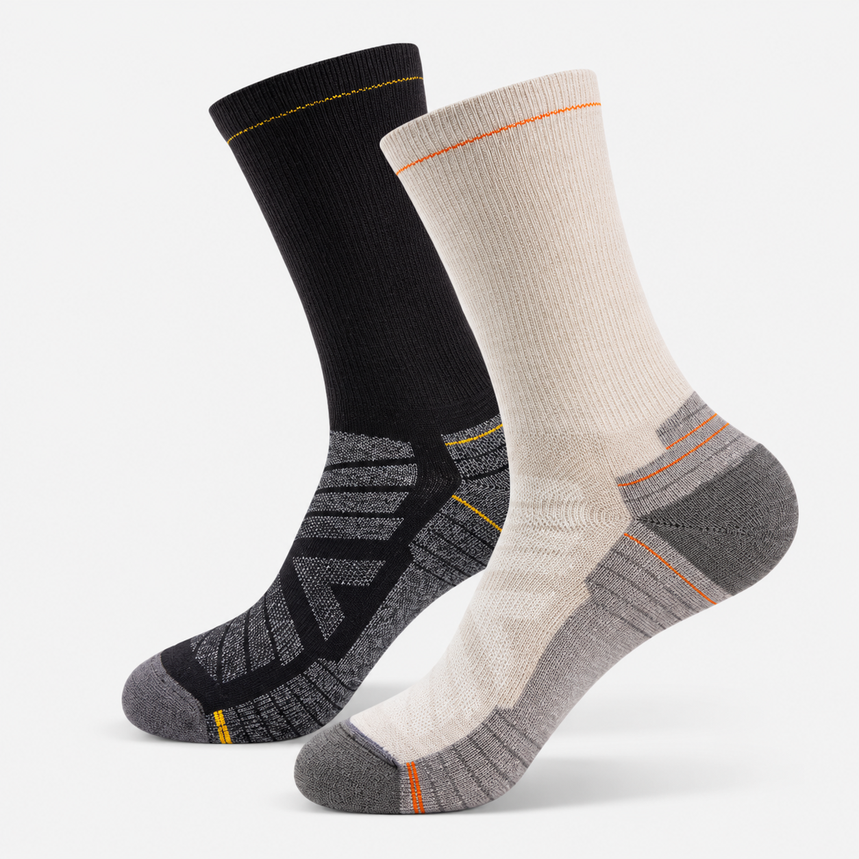 Two pairs of moisture-wicking socks